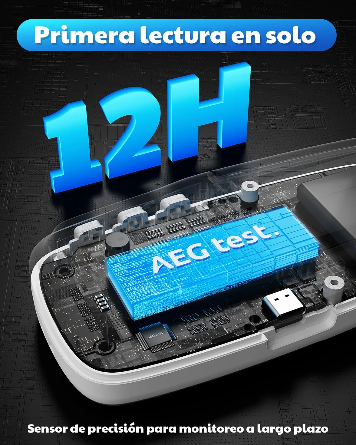 HOUND-2070 Detector de Radón para Hogar, Pantalla de Temperatura y Humedad, 504 Días de Almacenamiento de Datos, Recargable, Analizador de Radón 3-en-1 Portátil para Sótano, pCi/L o Bq/m³